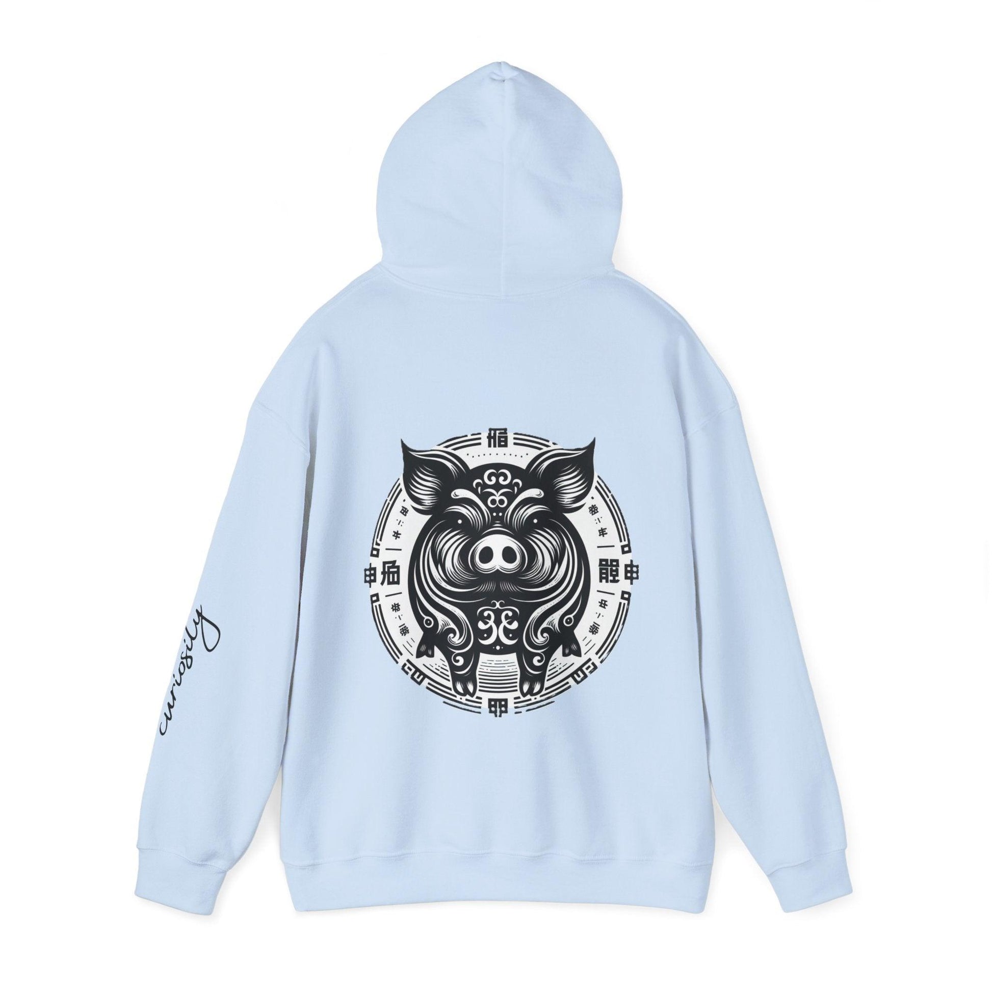 Unisex Hooded Sweatshirt - Chinese Zodiac Pig - Pardalês_Free Lifestyle