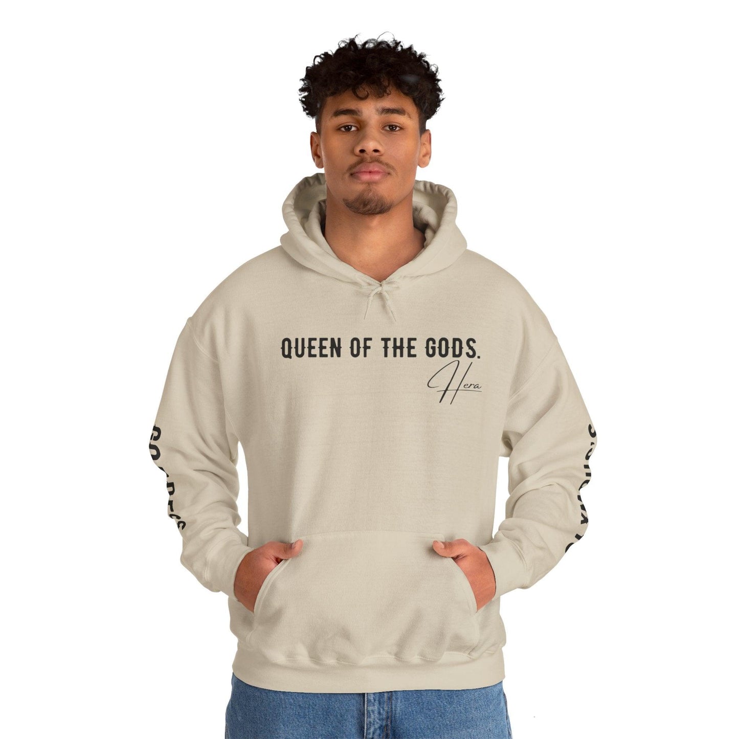 Unisex Hooded Sweatshirt - Olympus's Goddess Hera - Pardalês_Free Lifestyle