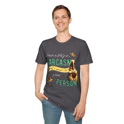 My Way to SARCASM - Softstyle T-Shirt - Pardalês_Free Lifestyle