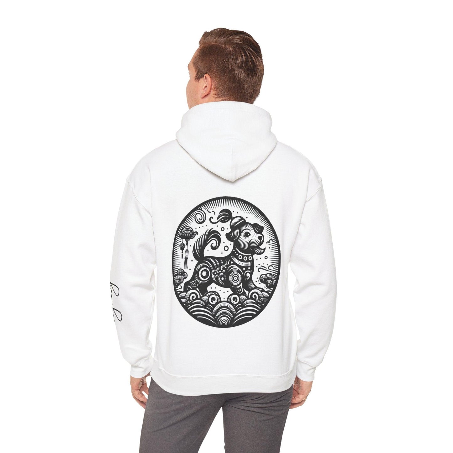 Unisex Hooded Sweatshirt - Chinese Zodiac Dog - Pardalês_Free Lifestyle