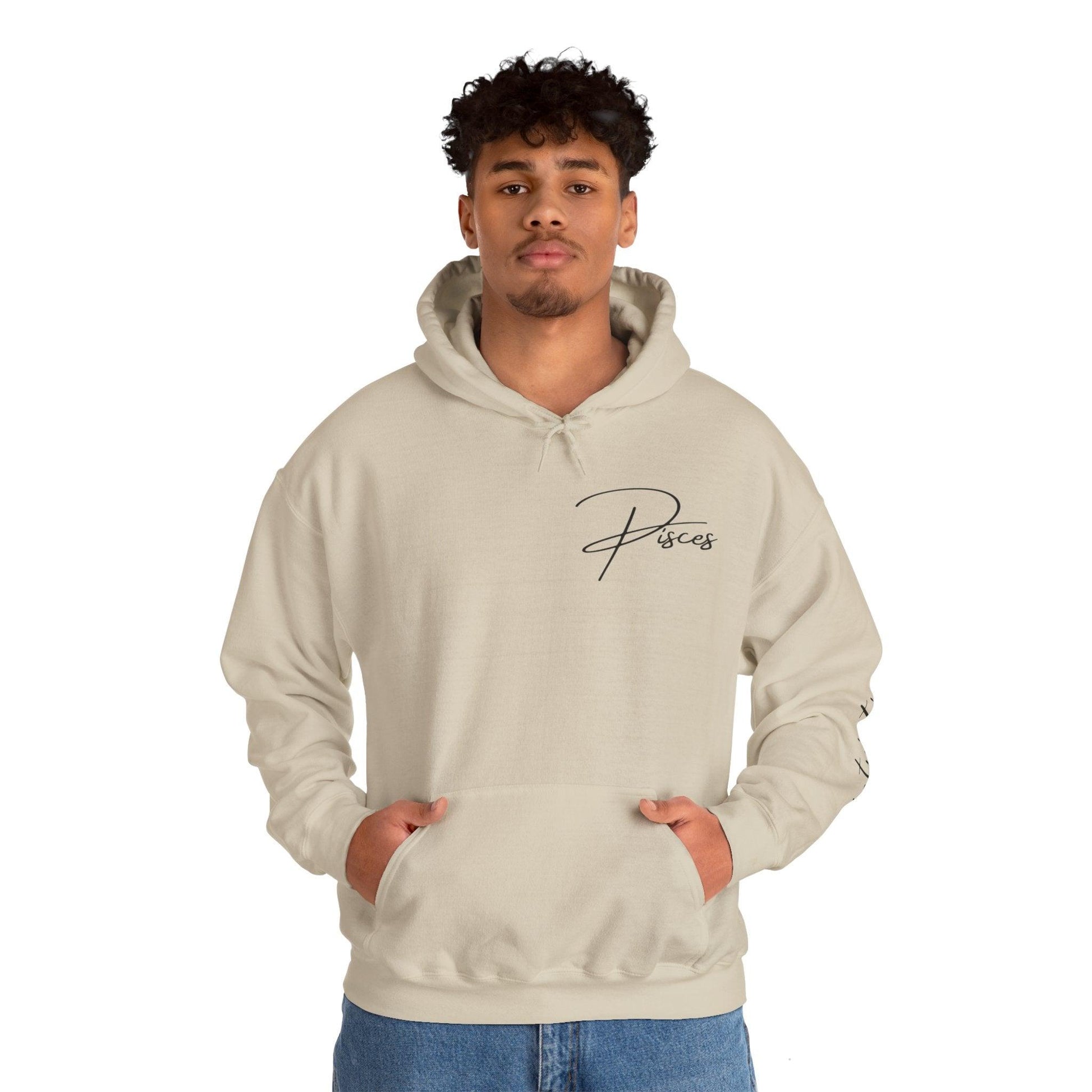 Unisex Hooded Sweatshirt - Pisces Sign - Pardalês_Free Lifestyle