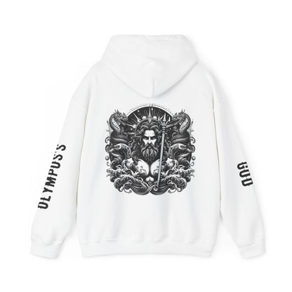 Unisex Hooded Sweatshirt - Olympus's God Poseidon - Pardalês_Free Lifestyle