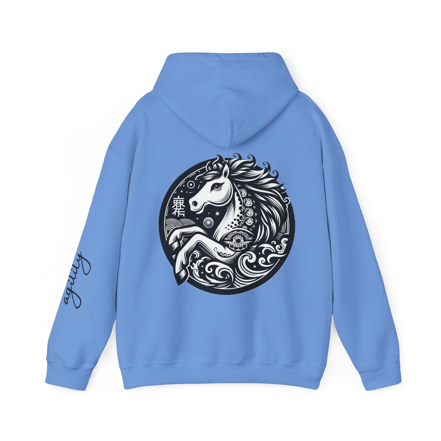 Unisex Hooded Sweatshirt - Chinese Zodiac Horse - Pardalês_Free Lifestyle