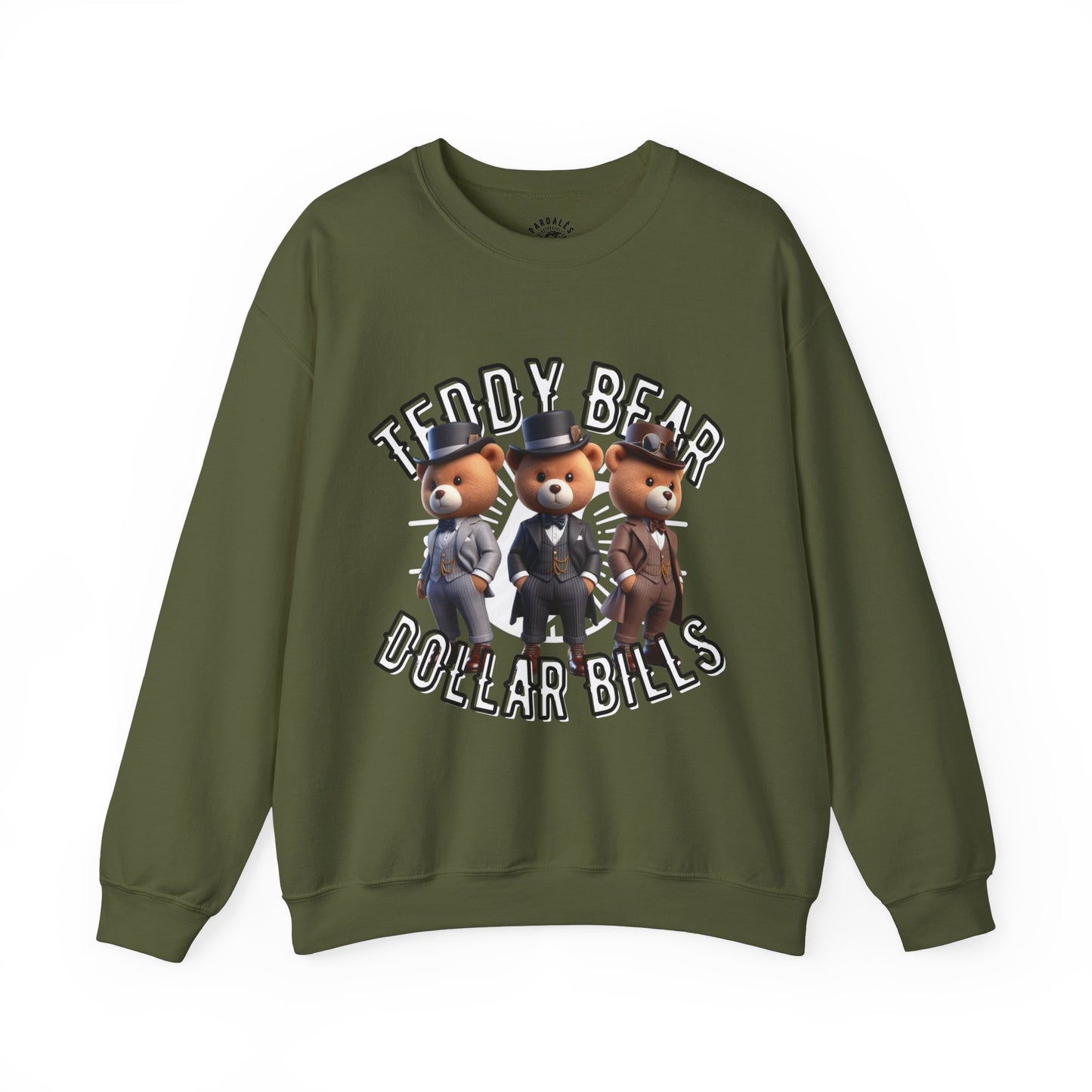 Unisex Sweatshirt - Teddy Dollar Bills - Pardalês_Free Lifestyle