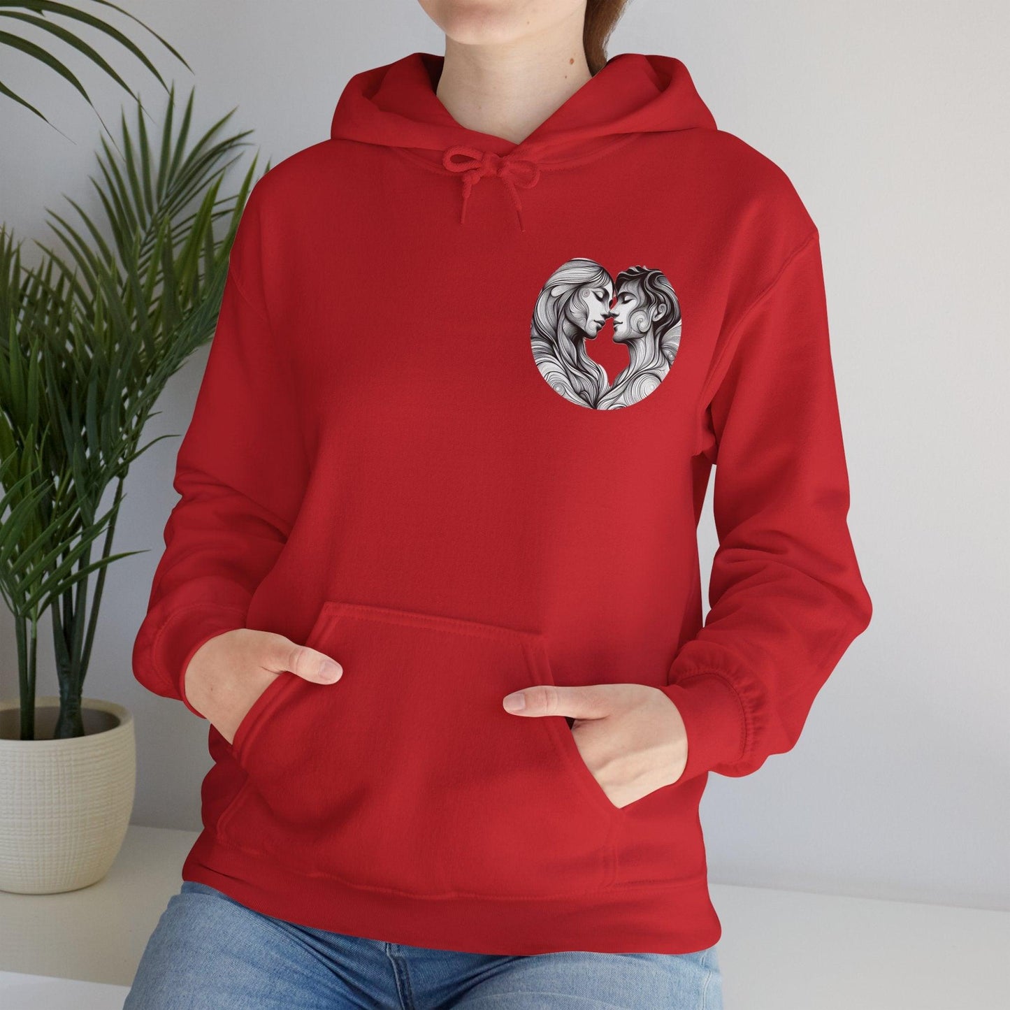 Unisex Hooded Sweatshirt - Valentine's Day - Forever - Pardalês_Free Lifestyle