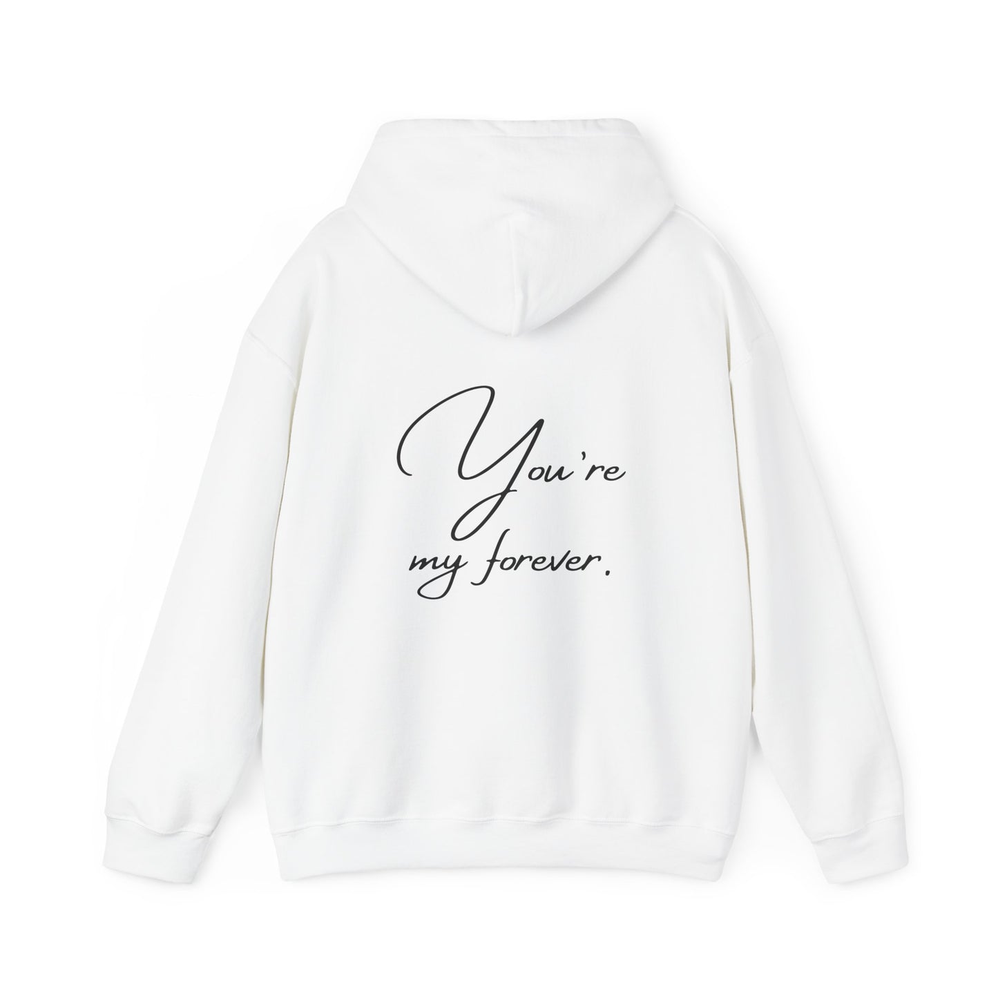 Unisex Hooded Sweatshirt - Valentine's Day - Forever - Couple Shirt 1/2 - Pardalês_Free Lifestyle