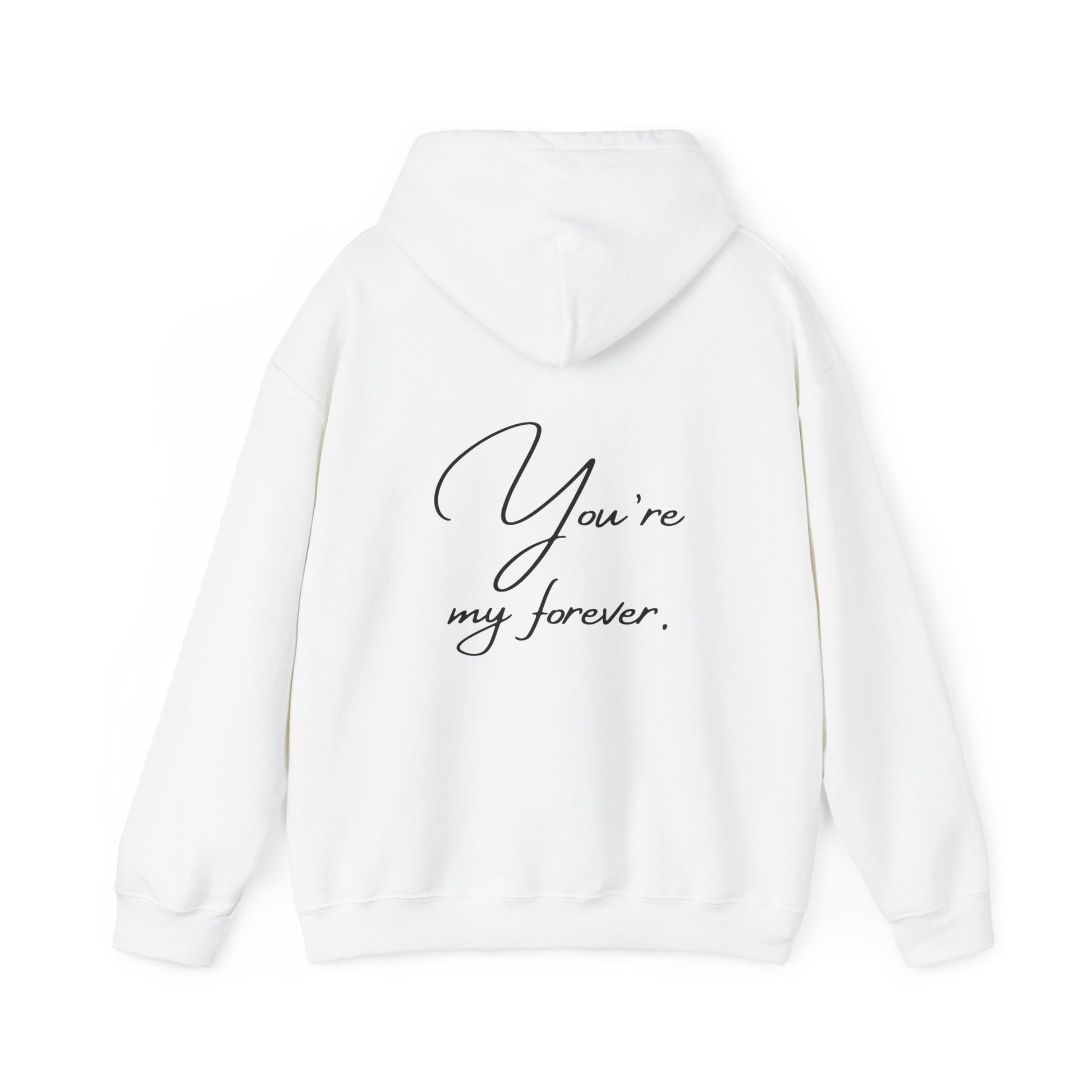 Unisex Hooded Sweatshirt - Valentine's Day - Forever - Couple Shirt 1/2 - Pardalês_Free Lifestyle