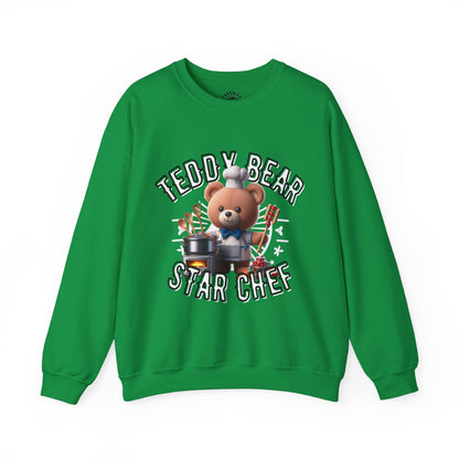 Unisex Sweatshirt - Teddy Star Chef - Pardalês_Free Lifestyle