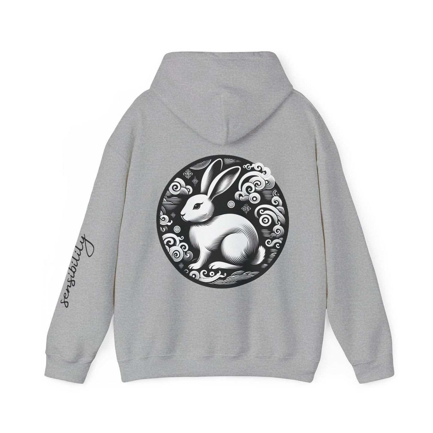 Unisex Hooded Sweatshirt - Chinese Zodiac Rabbit - Pardalês_Free Lifestyle