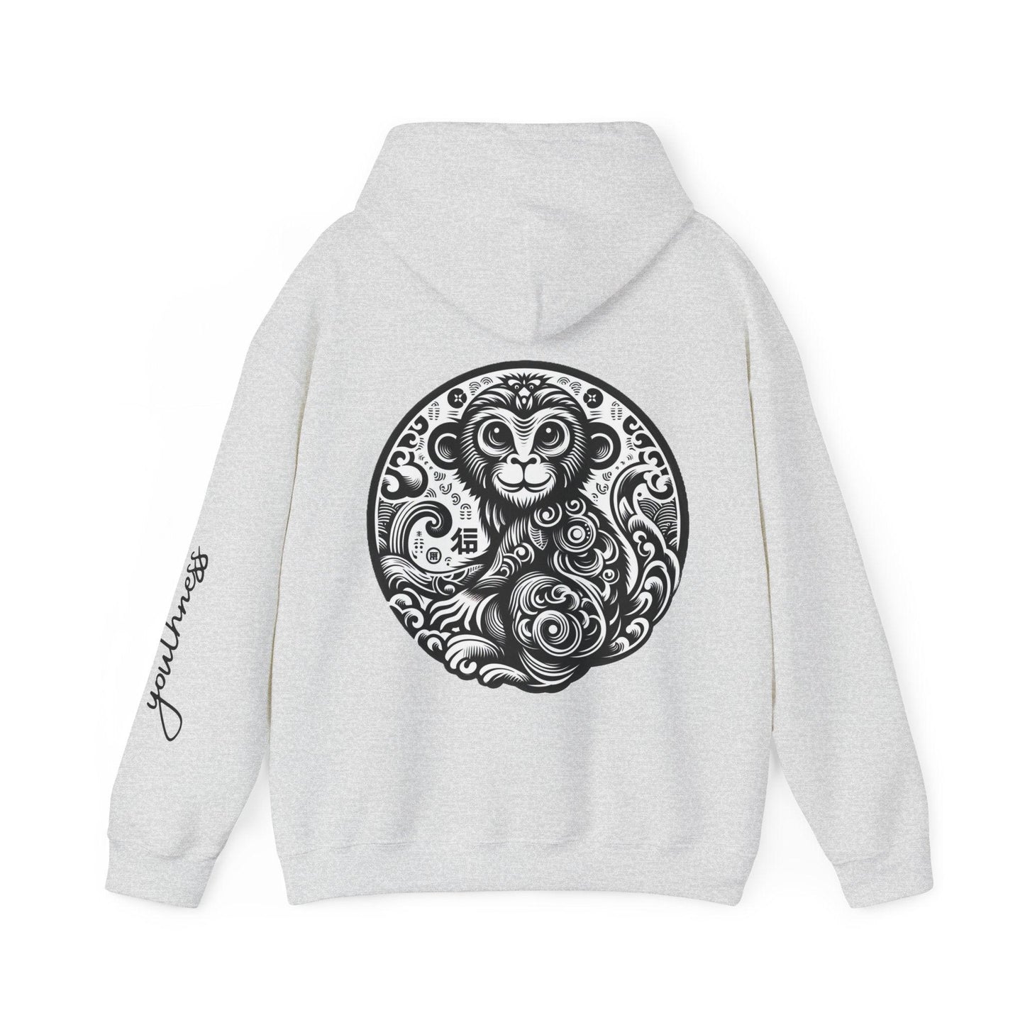 Unisex Hooded Sweatshirt - Chinese Zodiac Monkey - Pardalês_Free Lifestyle