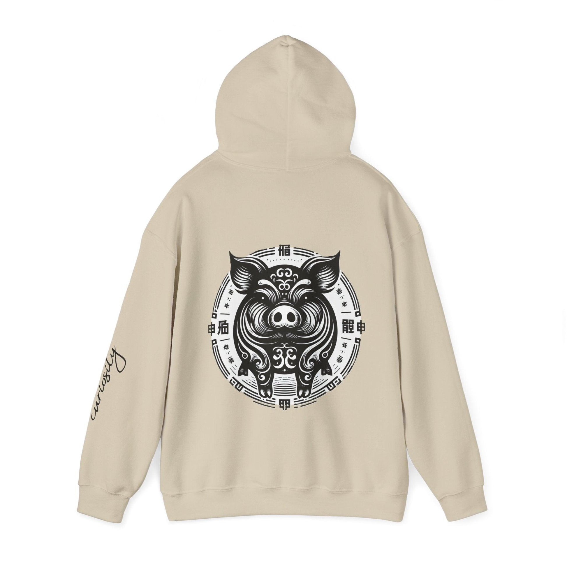 Unisex Hooded Sweatshirt - Chinese Zodiac Pig - Pardalês_Free Lifestyle