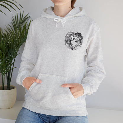 Unisex Hooded Sweatshirt - Valentine's Day - Forever - Pardalês_Free Lifestyle