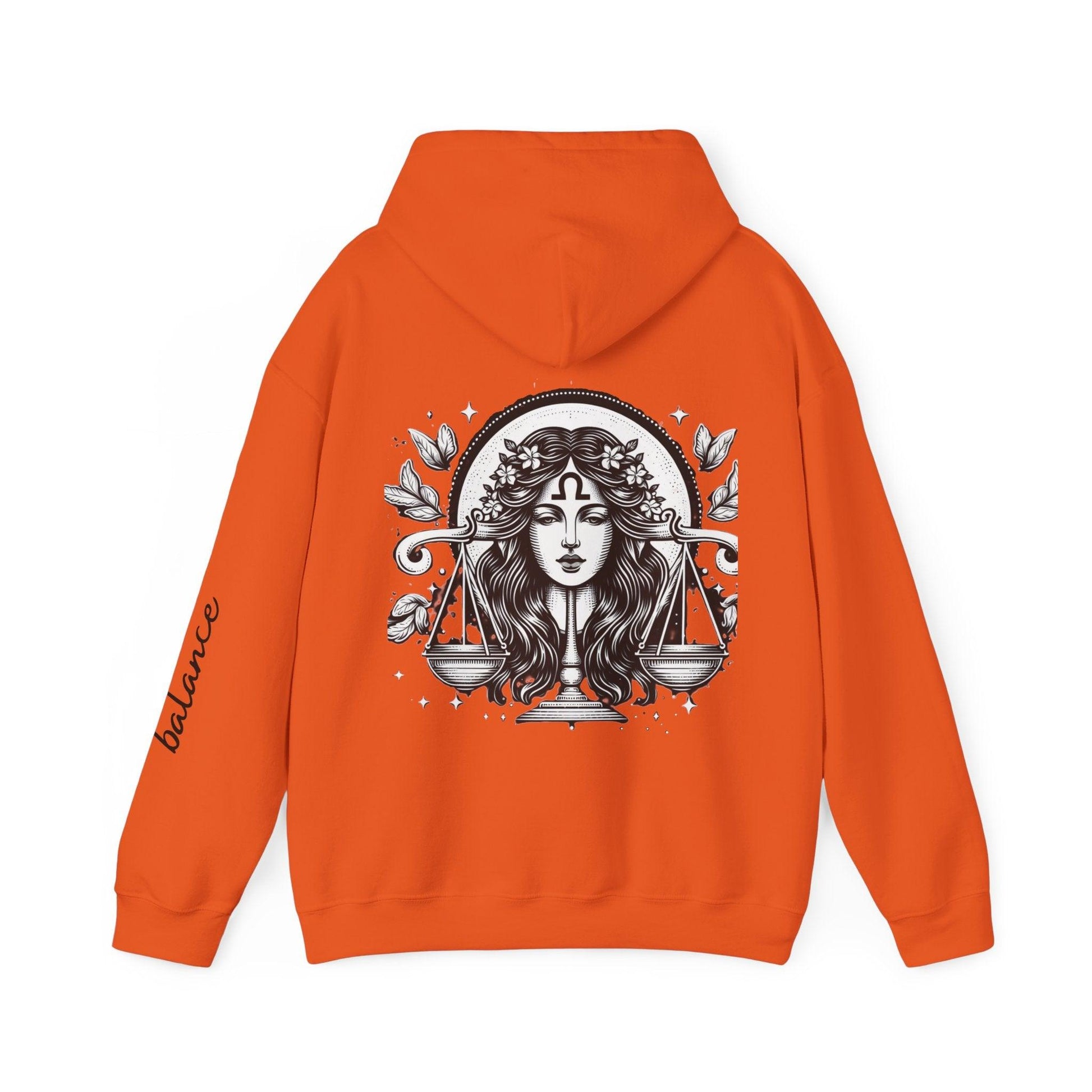 Unisex Hooded Sweatshirt - Libra Sign - Pardalês_Free Lifestyle