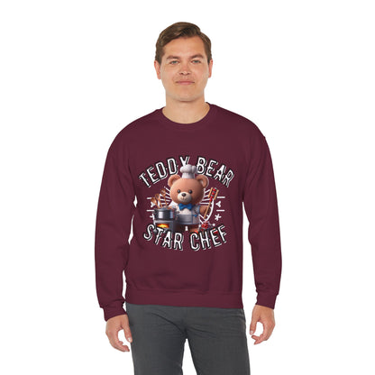 Unisex Sweatshirt - Teddy Star Chef - Pardalês_Free Lifestyle