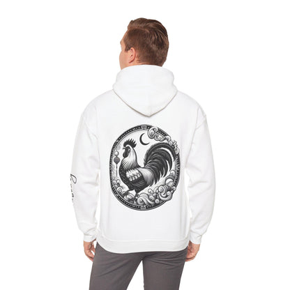 Unisex Hooded Sweatshirt - Chinese Zodiac Rooster - Pardalês_Free Lifestyle