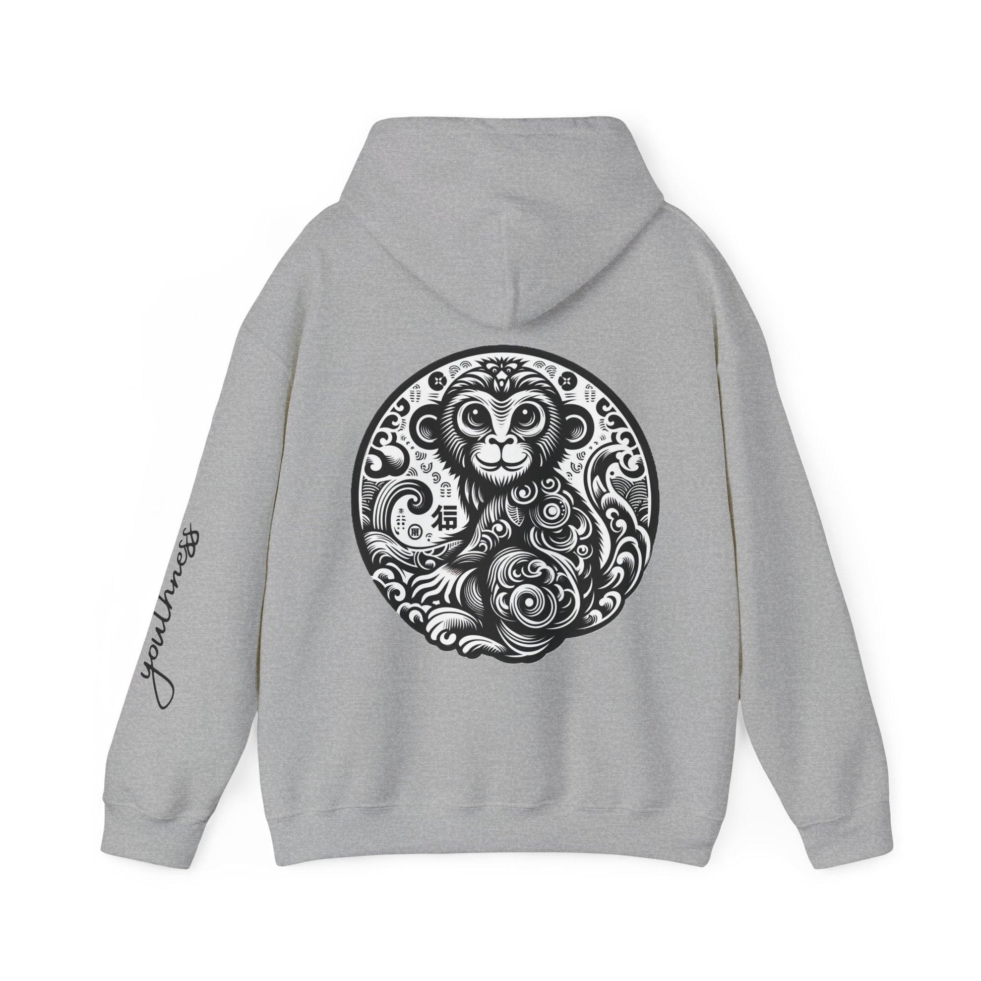 Unisex Hooded Sweatshirt - Chinese Zodiac Monkey - Pardalês_Free Lifestyle