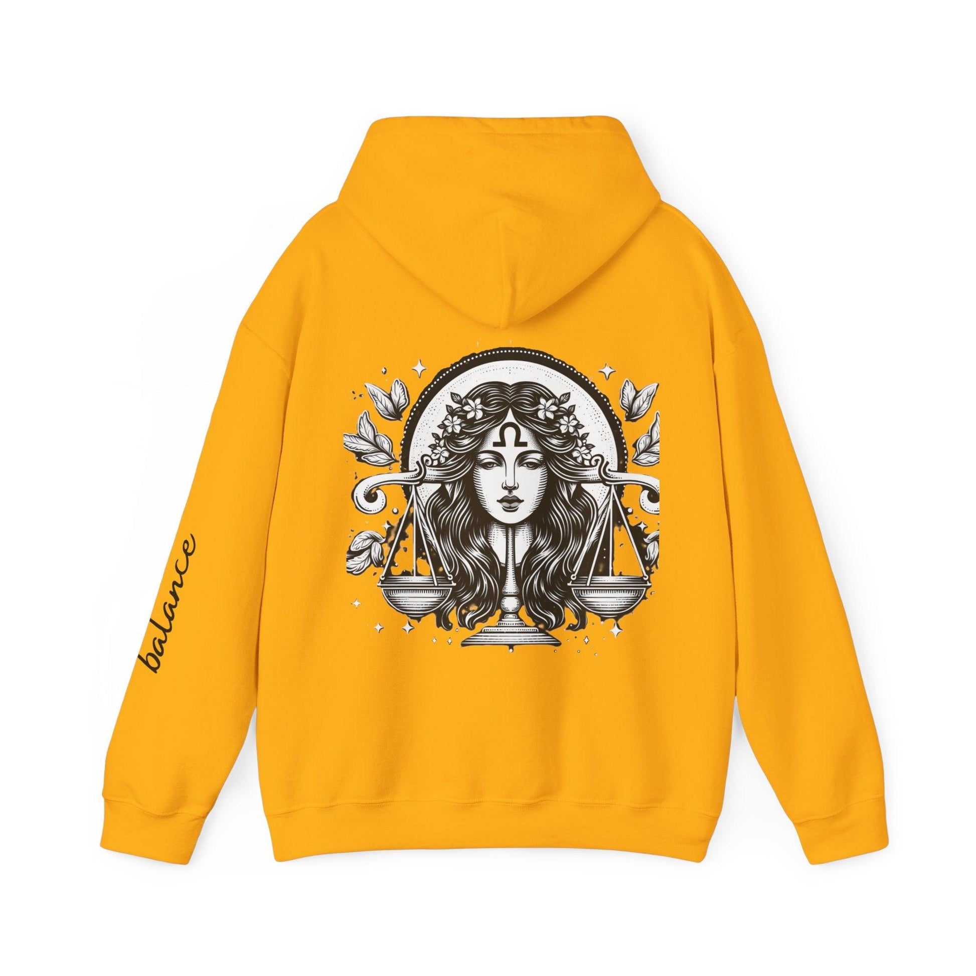 Unisex Hooded Sweatshirt - Libra Sign - Pardalês_Free Lifestyle