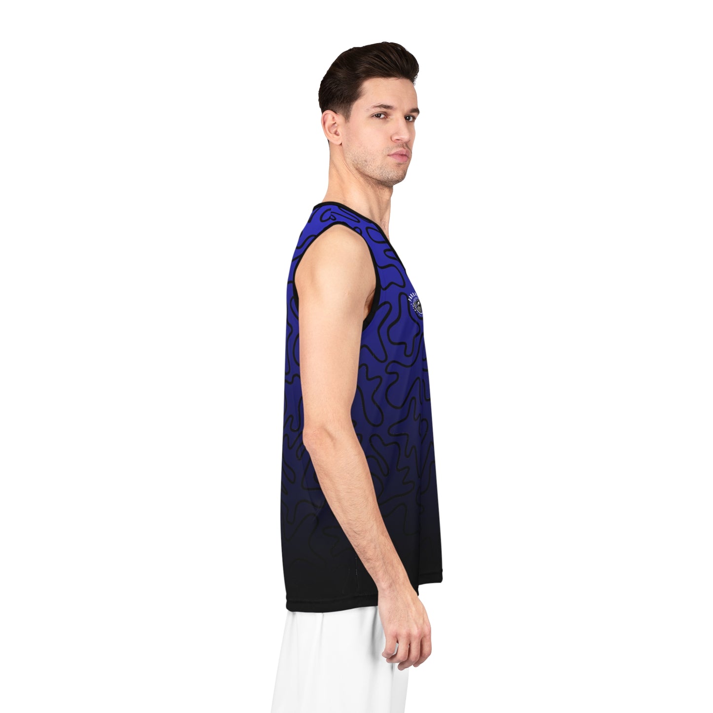 Basketball Shirt - Blue Gradient