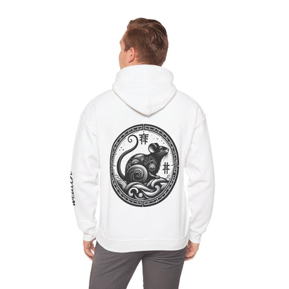 Unisex Hooded Sweatshirt - Chinese Zodiac Rat - Pardalês_Free Lifestyle