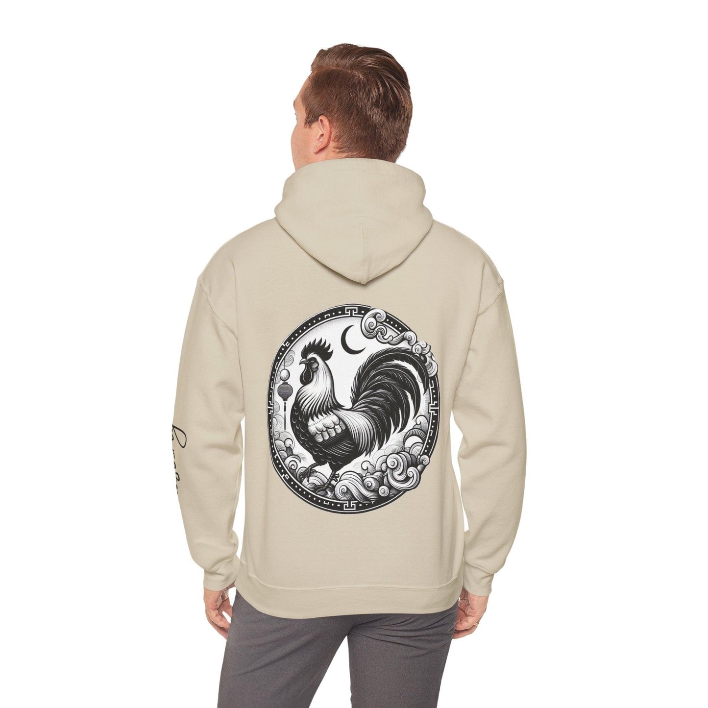 Unisex Hooded Sweatshirt - Chinese Zodiac Rooster - Pardalês_Free Lifestyle