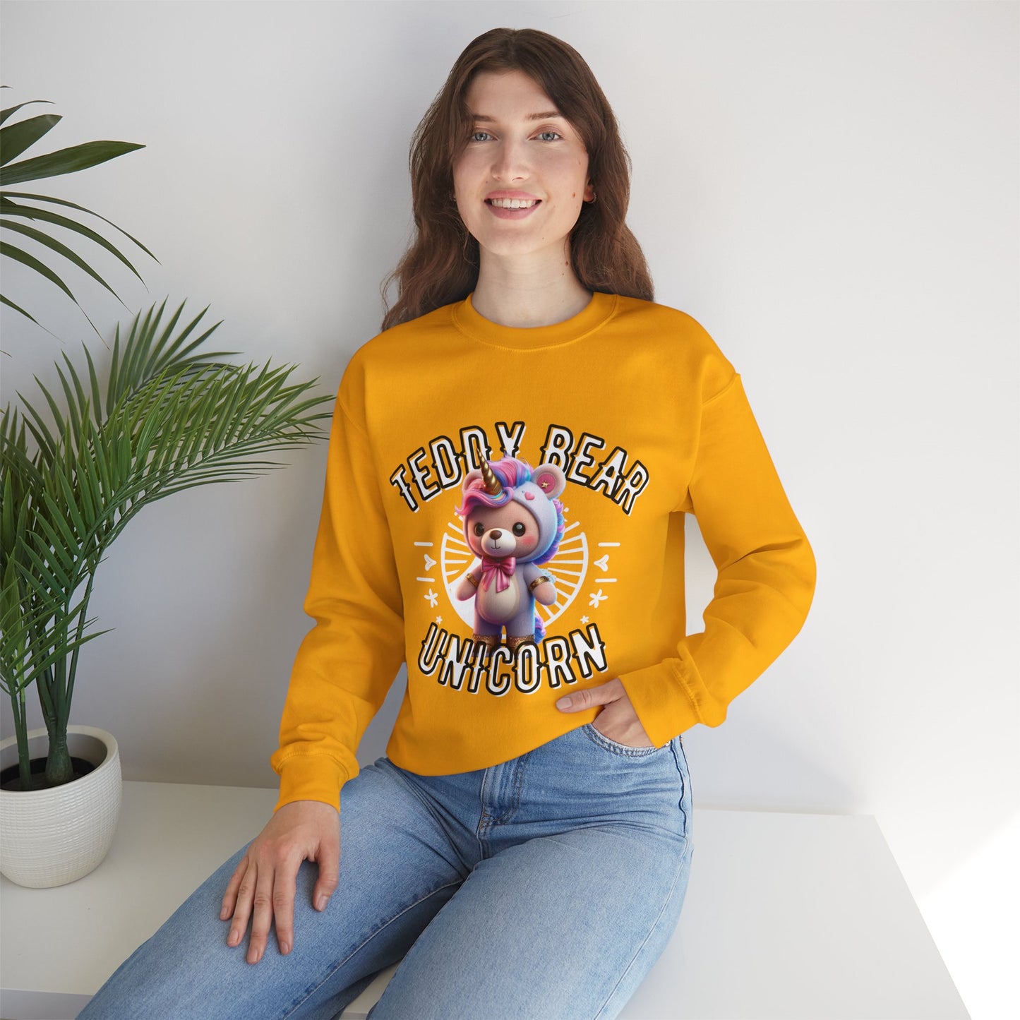 Unisex Sweatshirt - Teddy Unicorn - Pardalês_Free Lifestyle