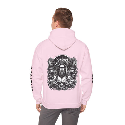 Unisex Hooded Sweatshirt - Olympus's God Poseidon - Pardalês_Free Lifestyle