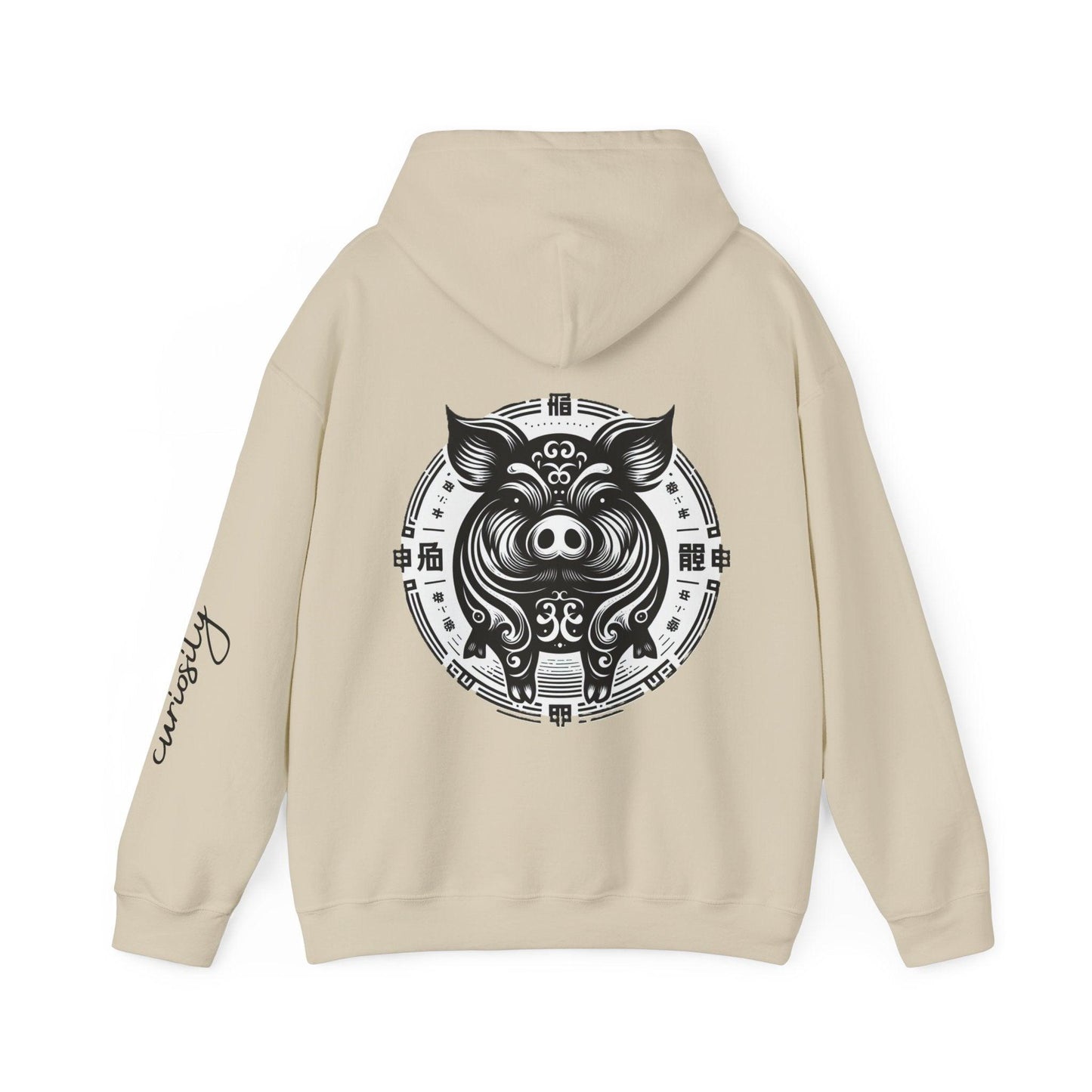 Unisex Hooded Sweatshirt - Chinese Zodiac Pig - Pardalês_Free Lifestyle