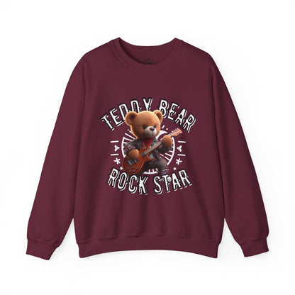 Unisex Sweatshirt - Teddy Rock Star - Pardalês_Free Lifestyle