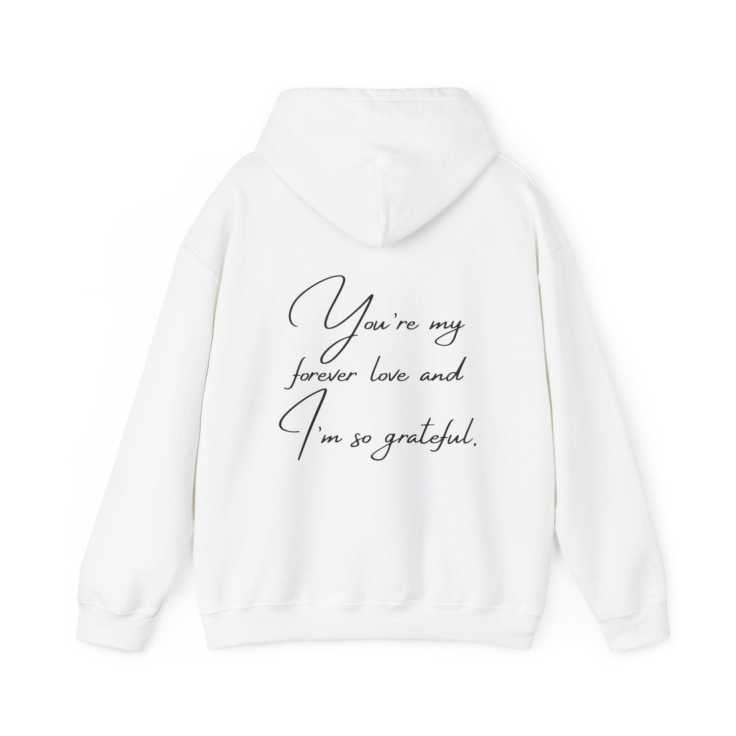 Unisex Hooded Sweatshirt - Valentine's Day - Forever - Pardalês_Free Lifestyle