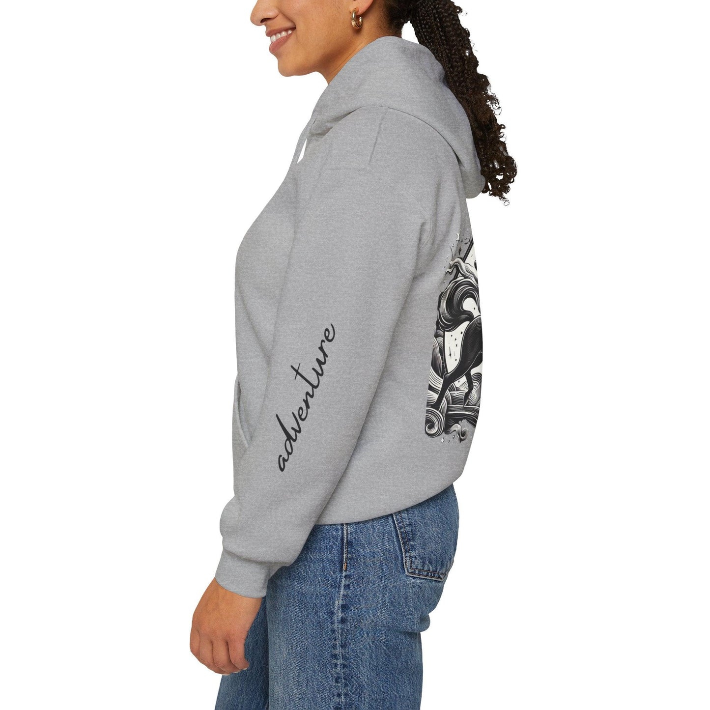 Unisex Hooded Sweatshirt - Sagittarius Sign - Pardalês_Free Lifestyle