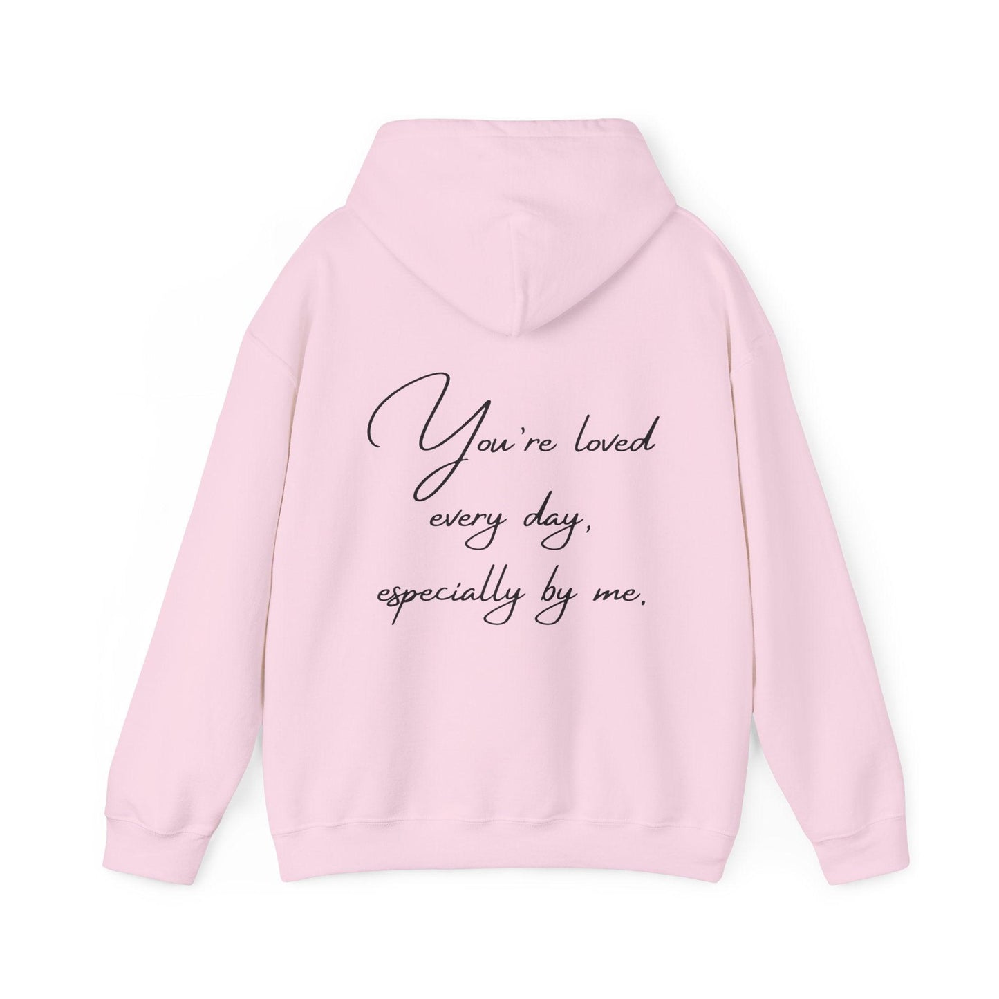 Unisex Hooded Sweatshirt - Valentine's Day - Loved Everyday - Pardalês_Free Lifestyle