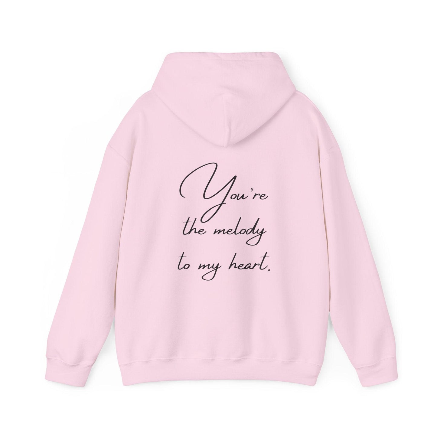 Unisex Hooded Sweatshirt - Valentine's Day - Melody- Couple Shirt 1/2 - Pardalês_Free Lifestyle