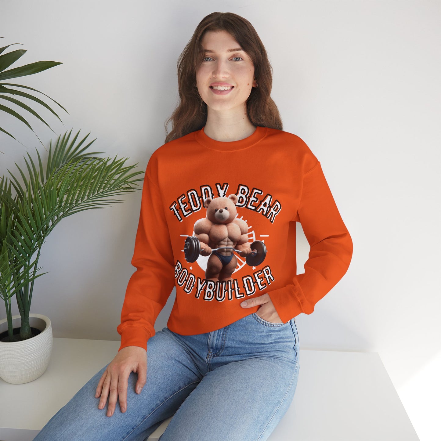 Unisex Sweatshirt - Teddy Bodybuilder - Pardalês_Free Lifestyle