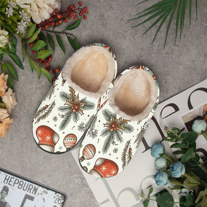 490. Fluffy Bedroom Slippers Pardalês_Free Lifestyle