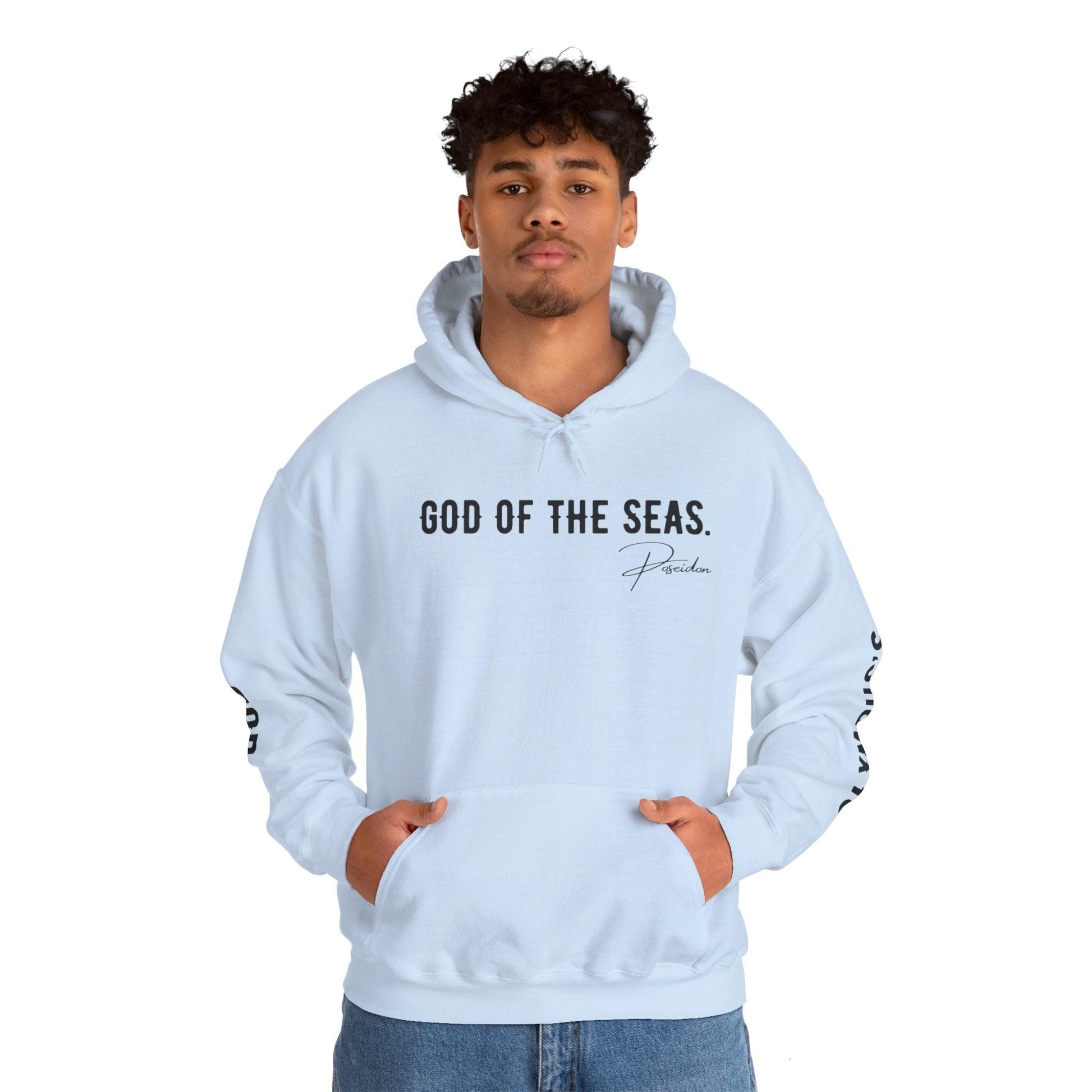 Unisex Hooded Sweatshirt - Olympus's God Poseidon - Pardalês_Free Lifestyle