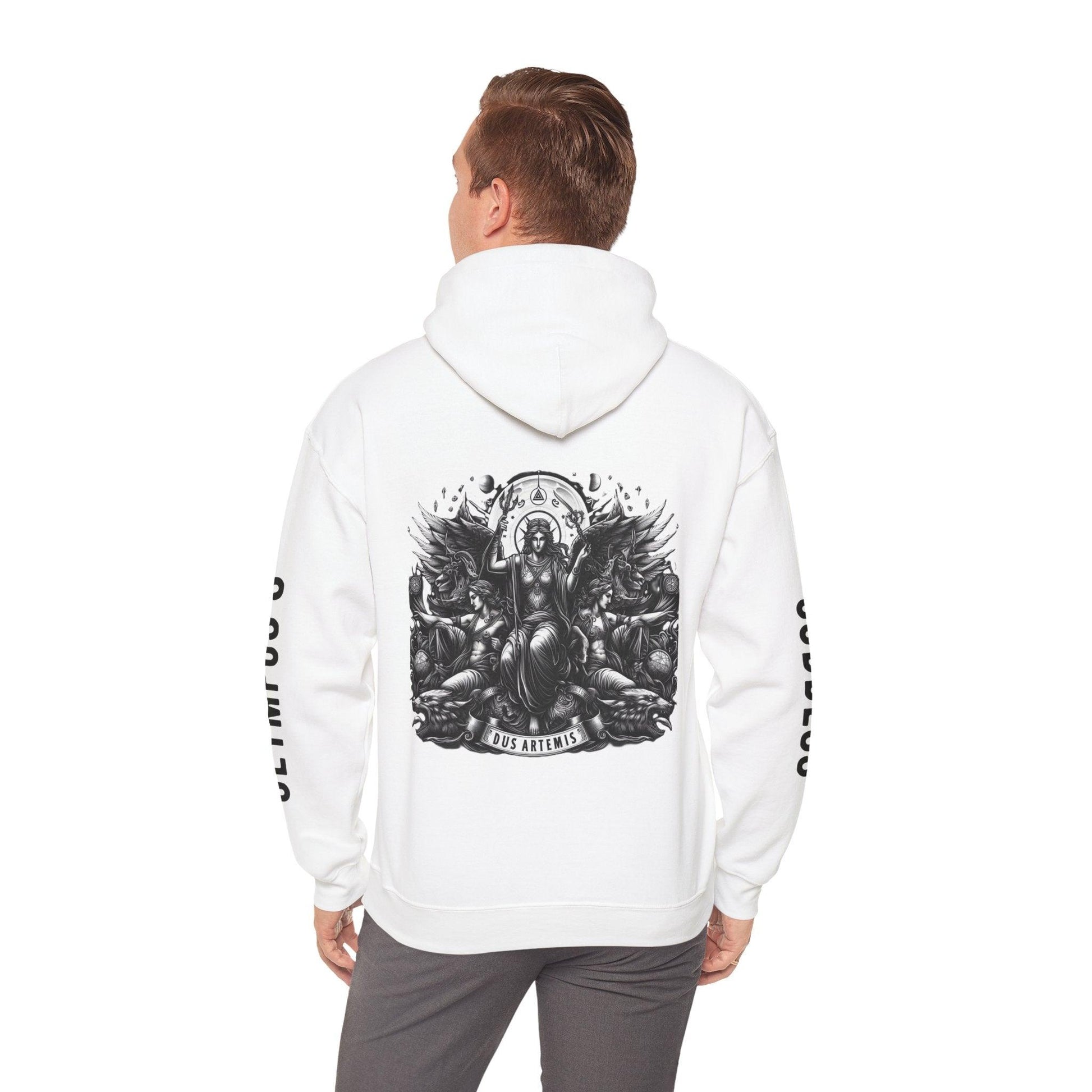 Unisex Hooded Sweatshirt - Olympus's Goddess Artemis - Pardalês_Free Lifestyle