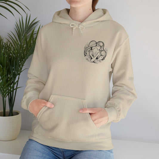 Unisex Hooded Sweatshirt - Valentine's Day - Love story - Pardalês_Free Lifestyle