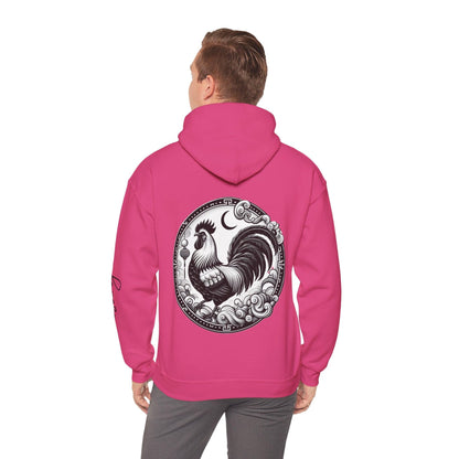 Unisex Hooded Sweatshirt - Chinese Zodiac Rooster - Pardalês_Free Lifestyle