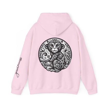 Unisex Hooded Sweatshirt - Chinese Zodiac Monkey - Pardalês_Free Lifestyle