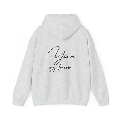 Unisex Hooded Sweatshirt - Valentine's Day - Forever - Couple Shirt 1/2 - Pardalês_Free Lifestyle