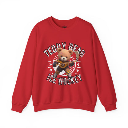 Unisex Sweatshirt - Teddy Ice Hockey - Pardalês_Free Lifestyle