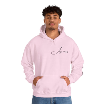 Unisex Hooded Sweatshirt - Aquarius Sign - Pardalês_Free Lifestyle