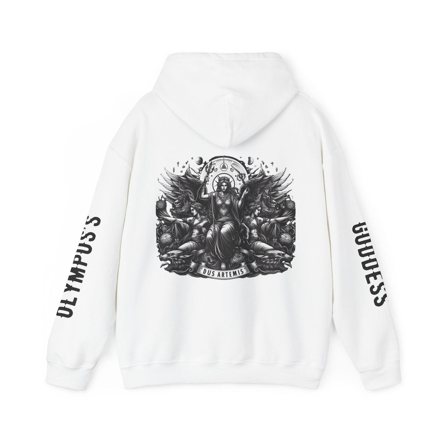 Unisex Hooded Sweatshirt - Olympus's Goddess Artemis - Pardalês_Free Lifestyle