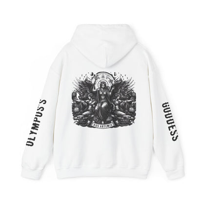 Unisex Hooded Sweatshirt - Olympus's Goddess Artemis - Pardalês_Free Lifestyle