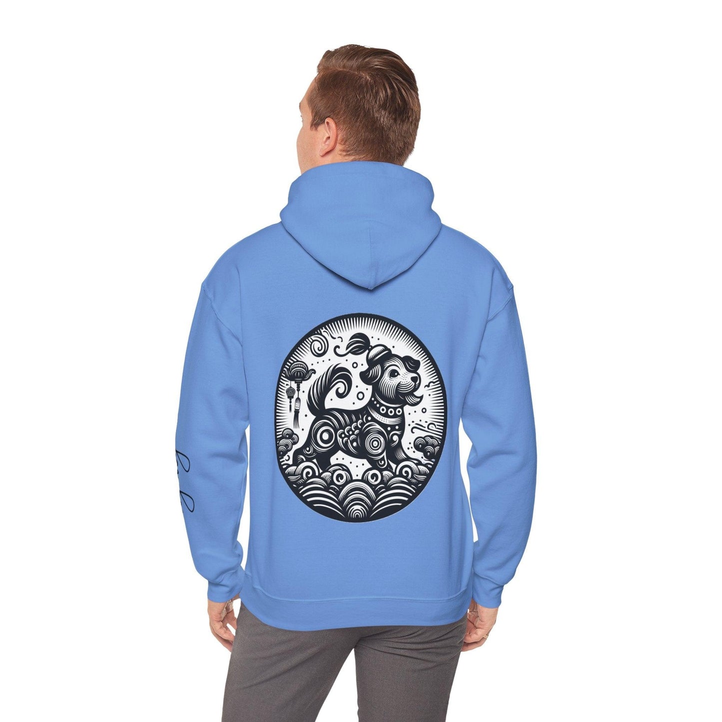 Unisex Hooded Sweatshirt - Chinese Zodiac Dog - Pardalês_Free Lifestyle