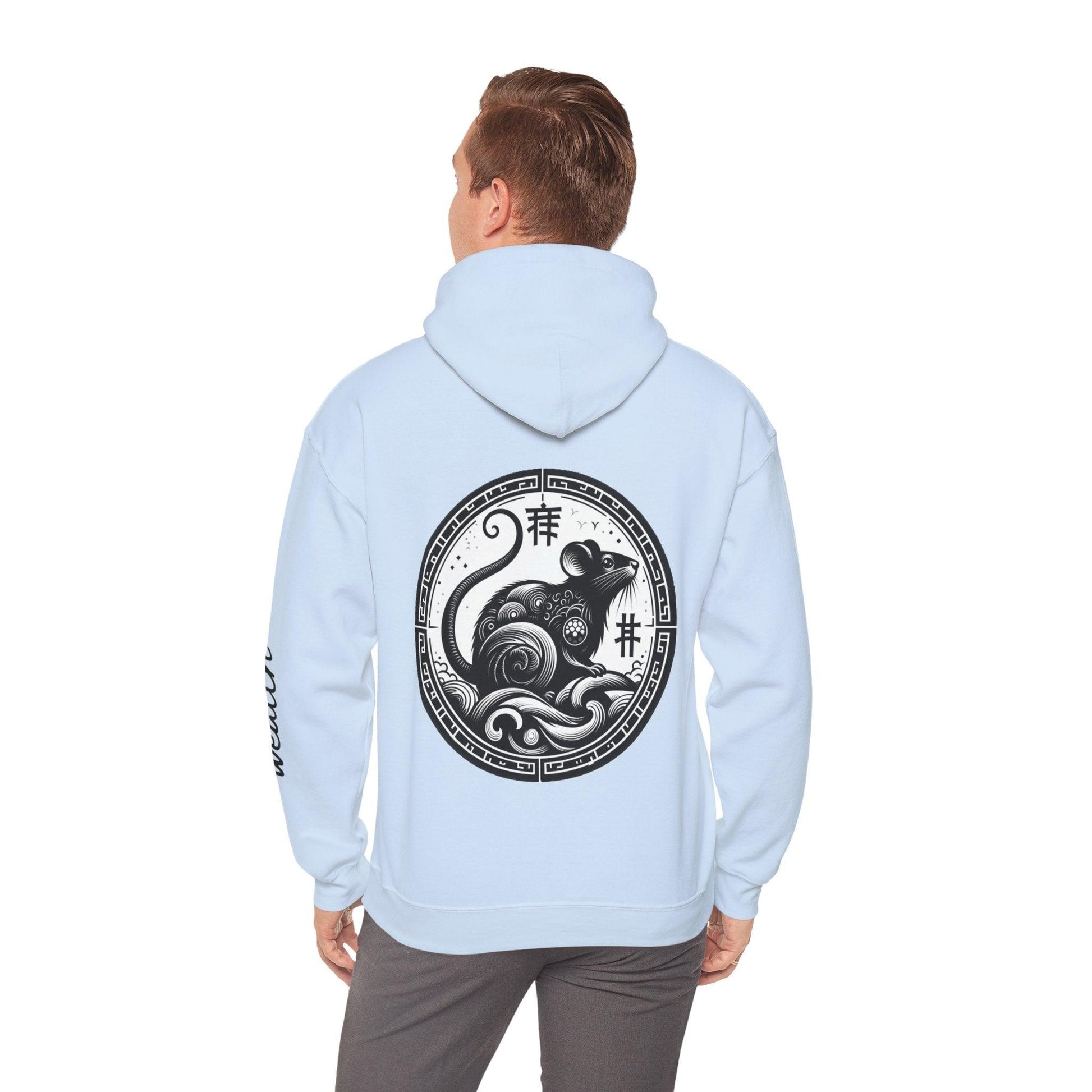 Unisex Hooded Sweatshirt - Chinese Zodiac Rat - Pardalês_Free Lifestyle