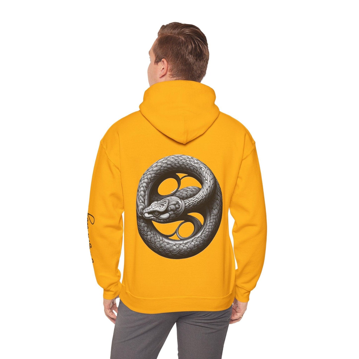 Unisex Hooded Sweatshirt - Chinese Zodiac Snake - Pardalês_Free Lifestyle