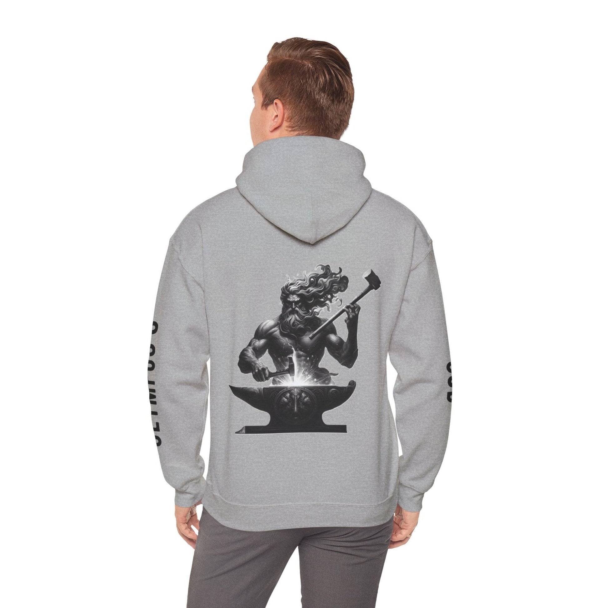 Unisex Hooded Sweatshirt - Olympus's God Hephaestus - Pardalês_Free Lifestyle