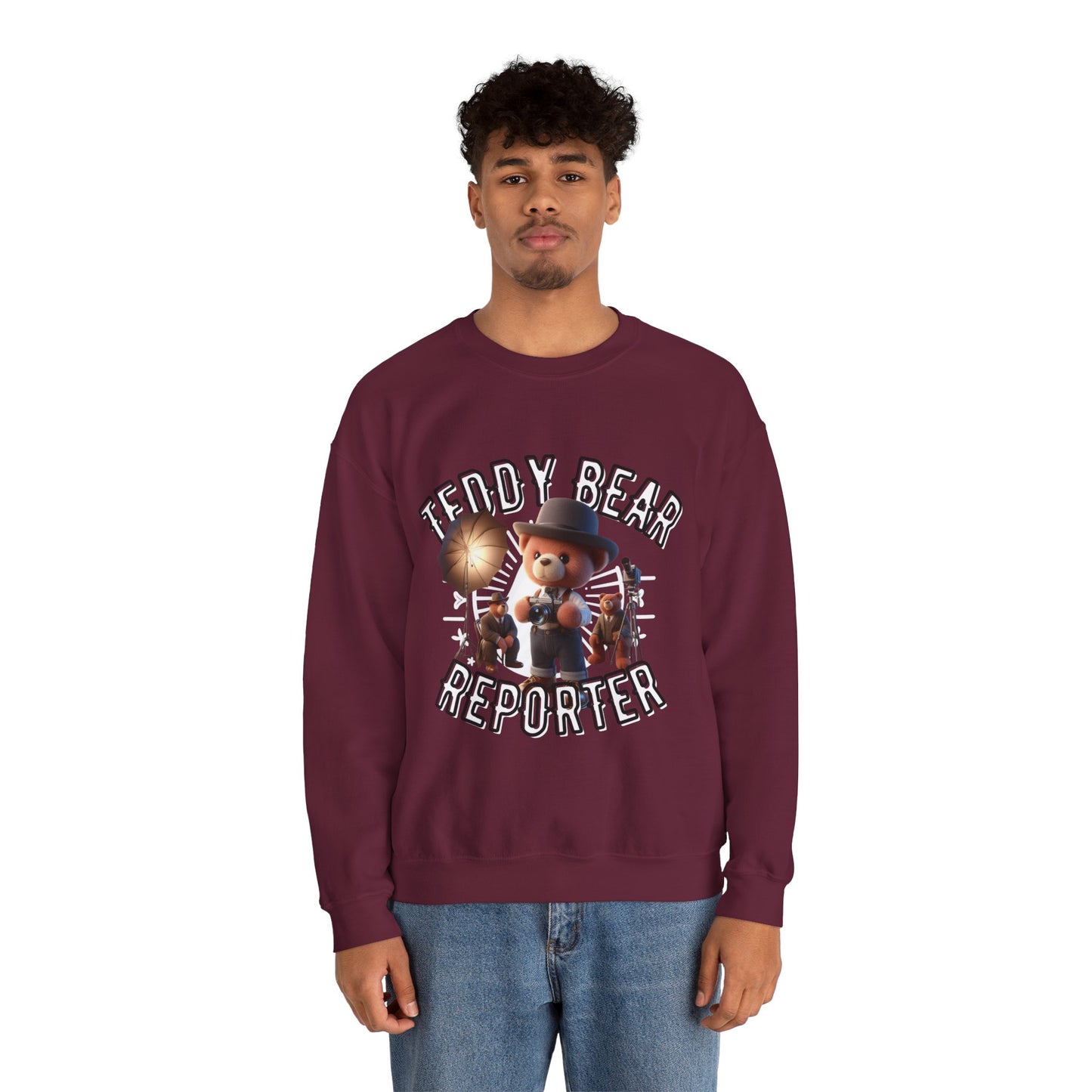 Unisex Sweatshirt - Teddy Reporter - Pardalês_Free Lifestyle