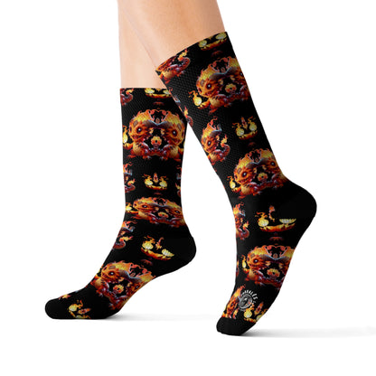 Elemental Socks - Flamegon Fire - Pardalês_Free Lifestyle